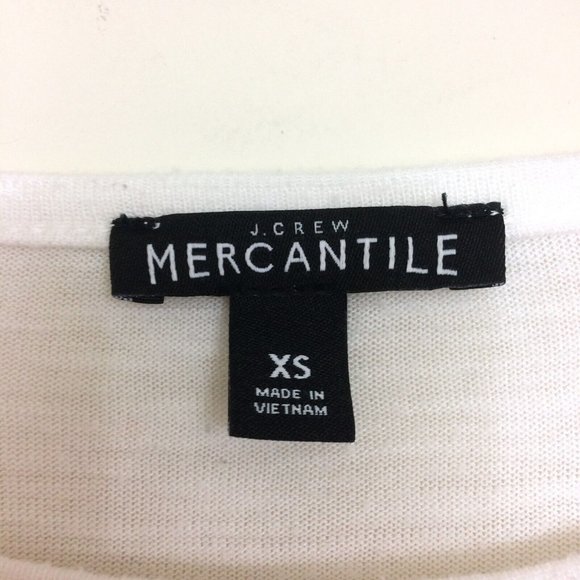 J. Crew Womens Knit Top Long Sleeve Popover White Soft Satin Ivory Hem Blouse XS - Picture 5 of 8